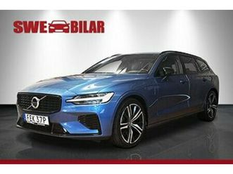 volvo v60 recharge t6 340hk awd r-design navi 360°kam skinn