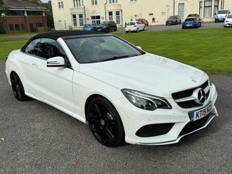 mercedes-benz e-class 3.5 e400 v6 amg line cabriolet 2dr petrol g-tronic+ euro 6 (start/stop) (333 ps)