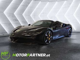 ferrari sf90 spider phev - nero-daytona + giallo-modena
