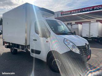 renault master 2.3 dci 130 ch euro 6 chassis cabine roues simple frigorifique avec hayon élévateur, clim & caisse large = 2.05 m