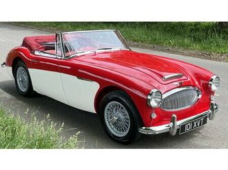 1962 austin-healey 3000 rouge manuel, 4 vitesses conduite...