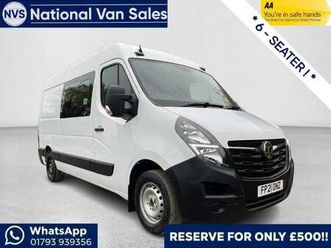 2021 vauxhall movano 2.3 cdti 3500 biturbo edition fwd l2 h2 euro 6 5dr panel van diesel manual