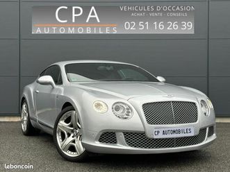 bentley continental gt w12 6.0 575 ch mulliner suivi bentley complet / révision faite pour la vente