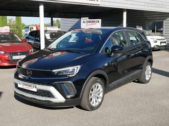 opel crossland 1.5d 110cv elegance 2021 83800kms noir métallisé + cuir noir