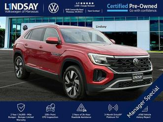 certified 2024 volkswagen atlas cross sport 2.0t sel