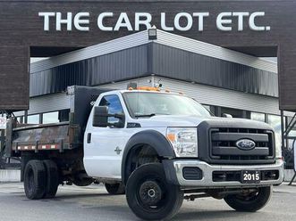 used 2015 ford f-550 chassis xl dump truck!! diesel, 3 passenger!!