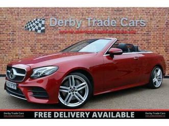 2017 51 mercedes-benz e-class 3.0 e400 v6 amg line (premium plus) cabriolet 2dr