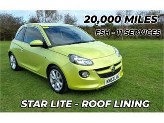 2013 vauxhall adam 1.2i jam 3dr hatchback petrol manual