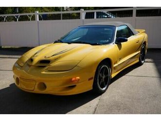 rare 2002 pontiac trans am ws6 collector edition convertible with only 844 miles!
