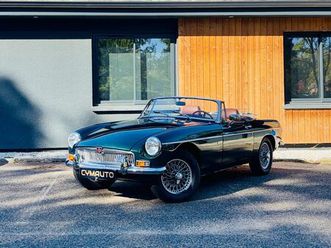 mg mg b roadster - mgb cabriolet intégralement restaurée - vert foncé
