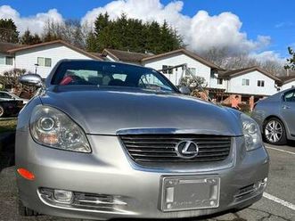 rare rhd 2007 lexus sc 430 convertible – only 91,000 km – $15800