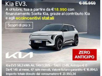 kia ev3 81,4 kwh air nuova a casamarciano