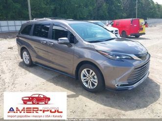 toyota sienna 2024 platinum 2.5 hybryda 189km