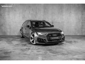 audi rs4 avant b9 v6 2.9 450 ch - gris daytona - bang & olufsen - toit ouvrant - pack rs dynamic - affichage tête haute - carnet & suivi complet audi