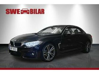 bmw 420 d m-sport convertible skinn paddlar b-kam hk-ljud