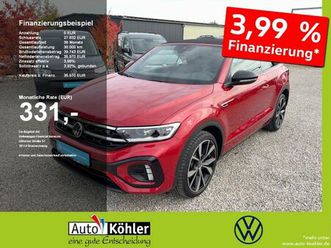 volkswagen t-roc cabriolet r-line tsi dsg black+carplay+acc