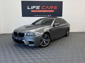 bmw m5 f10 560ch dkg7 gris frozen 2014 2ème main française entretien