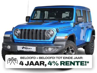 jeep wrangler unlimited 4xe 380 rubicon | sky view | stoel verwarming | achteruitrijcamera |