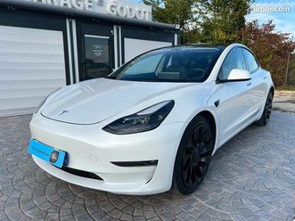 tesla model 3 dual motor awd pack performance - 513cv 28.500 km - pack climat glacial - 1ère main 08/2023