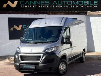 peugeot boxer l2h2 2.2 bluehdi 140 ch s&s 1 er main 3 places regul radar arr tel bluetooth 13325ht