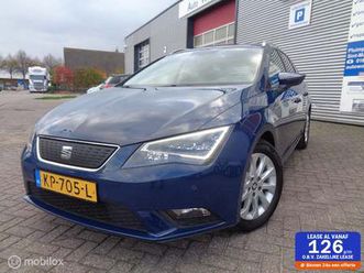 seat leon st 1.0 ecotsi style connect/airco/led/lm velgen/navigatie/carplay/camera/pdc/leer/stoelverw