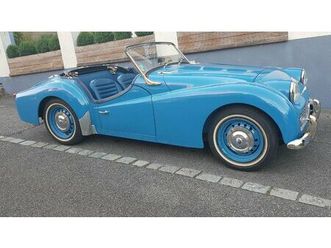 1959 triumph tr3 bleu manuel, 4 vitesses conduite à gauch...