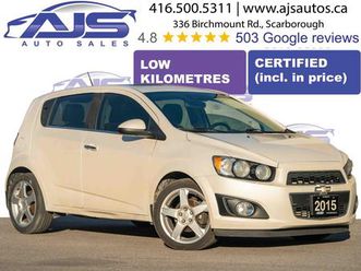 used 2015 chevrolet sonic ltz