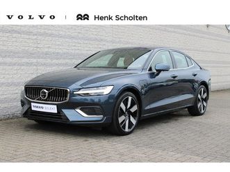 volvo s60 t6 nrecharge automaat awd ultimate bright | nappa leder met ventilatie charcoal/amber | trekhaak | awd | premium sound by bowers & wilkins | headup di