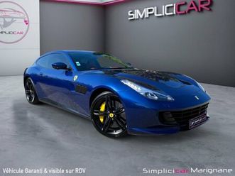 ferrari gtc4 lusso v12 bleu tour de france * interieur rosso ferrari* carnet visible en agence