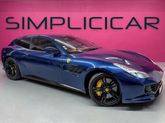 ferrari gtc4 lusso v12 bleu tour de france - interieur rosso - sort de revision - 4 pneus neufs - visible en agence