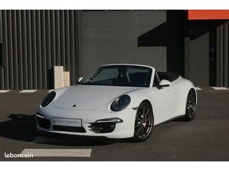 porsche 991 carrera 4s cabriolet 3.8 400cv pdk française, 2eme main, entretien full centre porsche, full cuir, pack chrono, siège à mémoire chauffant, jante en 