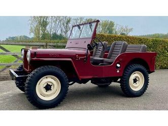 1948 willys cj 2a rouge foncé manuel, 3 vitesses conduite...
