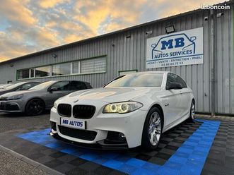 bmw série 5 f10 520d 184cv pack m alcantara xénon led bluetooth gps radar av+ar carbone garantie 12 mois
