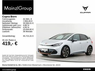 cupra born vz 79 kwh pano 360° sennheiser hud navi shz
