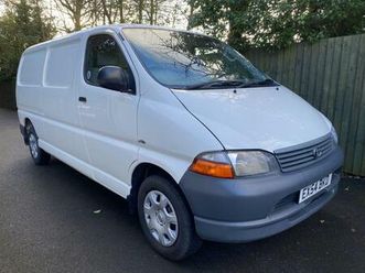 2004 toyota hiace 2.5 d-4d 300 gs 4dr panel van diesel manual