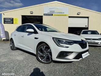 renault mégane berline rs line 140 ch edc / toit ouvrant / sièges alcantara / blanc nacré / garantie 12 mois