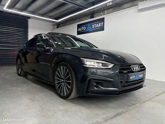 audi a5 sportback quattro s-line + black shadow tdi 286cv toit ouvrant/caméra360/carplay/cuir chauffants/massants
