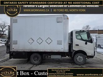 2017 hino 195 12ft box - custom lift gate - certified