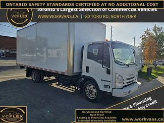 2020 isuzu nrr 20ft box + ramp - diesel - certified