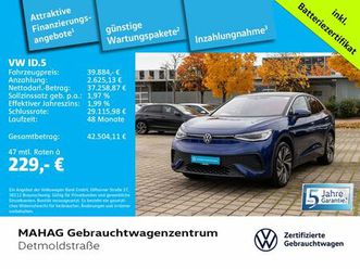 volkswagen id.5 pro performance wärmepu ccs iq.light navi p