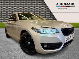 2018 bmw 2 series 2.0 220i gpf sport coupe 2dr petrol auto euro 6 (start/stop) (184 ps)