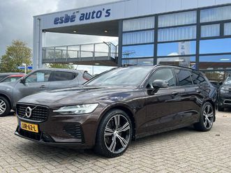 volvo v60 2.0 t6 recharge 340 pk awd r-design acc pilot assist standkachel camera carplay navi stoelverwarming v+a led koplampen blis dab maple brown metallic u