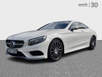 mercedes-benz s 500 coupé 4m 7g-tronic végig vezetett szervizkönyves. valós km. v8. légrugó