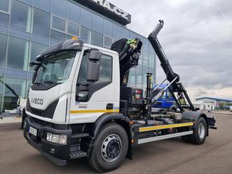 iveco eurocargo 180e28 hiab 158 kontejner 10t