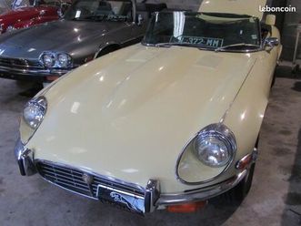 jaguar type e v12 cabriolet en boite manuelle
