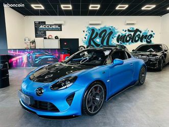 alpine a110 alpine a110 r 300 cv 1700km neuve bleu racing mat jantes carbone / sabelt carbone n°852