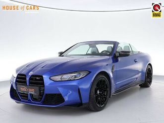 bmw m4 competition cabrio 510pk xdrive |dealer onderhouden|m-sport|m-sport stoelen|laser led|memory|360 camera|nekverwarming|sportuitlaat|hud|blind spot|stoelve