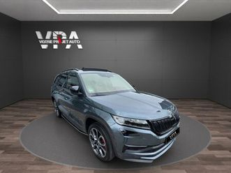 skoda kodiaq vrs · 2.0 bitdi 240 ch · dsg7 4x4 · toit panoramique · alcantara