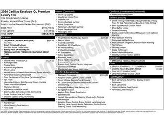 2026 cadillac escalade iql premium luxury