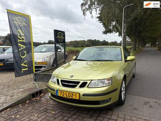 saab 9-3 cabrio - 2.0t linear airco, elekt pakket, multifunctioneel stuur, sportvelgen, nieuwe apk